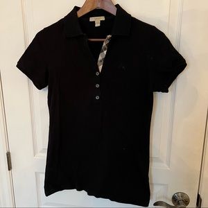 Burberry Original Monogram Cotton Piqué Polo Shirt - black